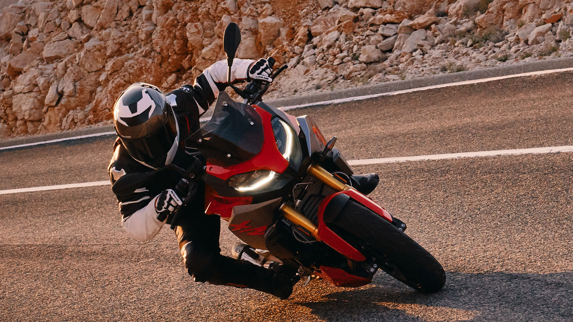 2020 BMW F 900 XR Racing Red Interior Detail Front View